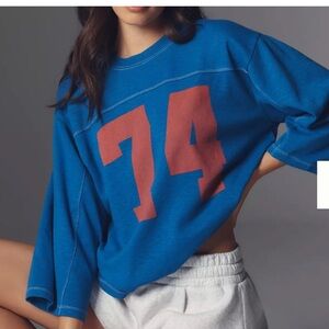 Pilcro Anthropologie Varsity top